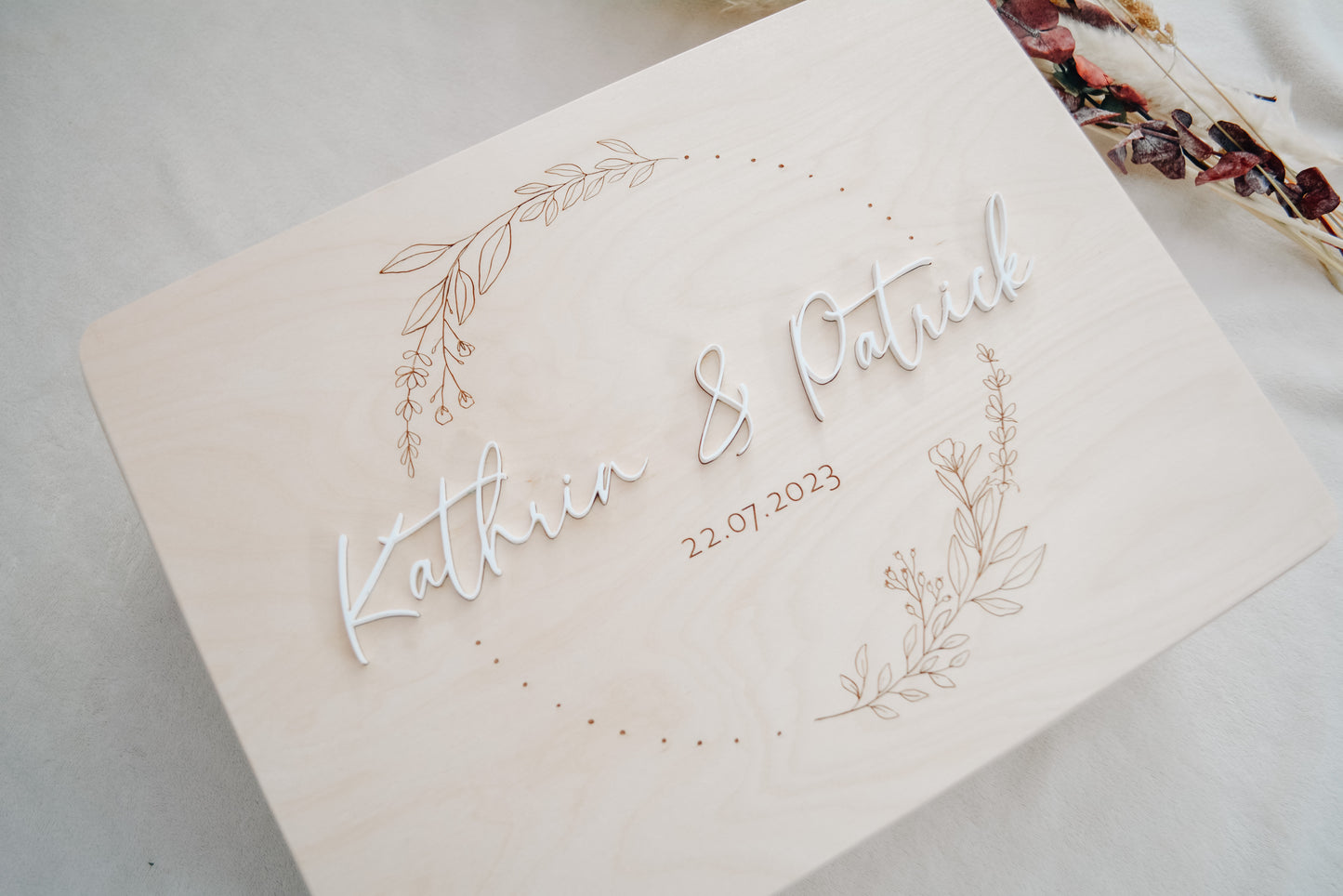 Erinnerungskiste Hochzeit (personalisiert)