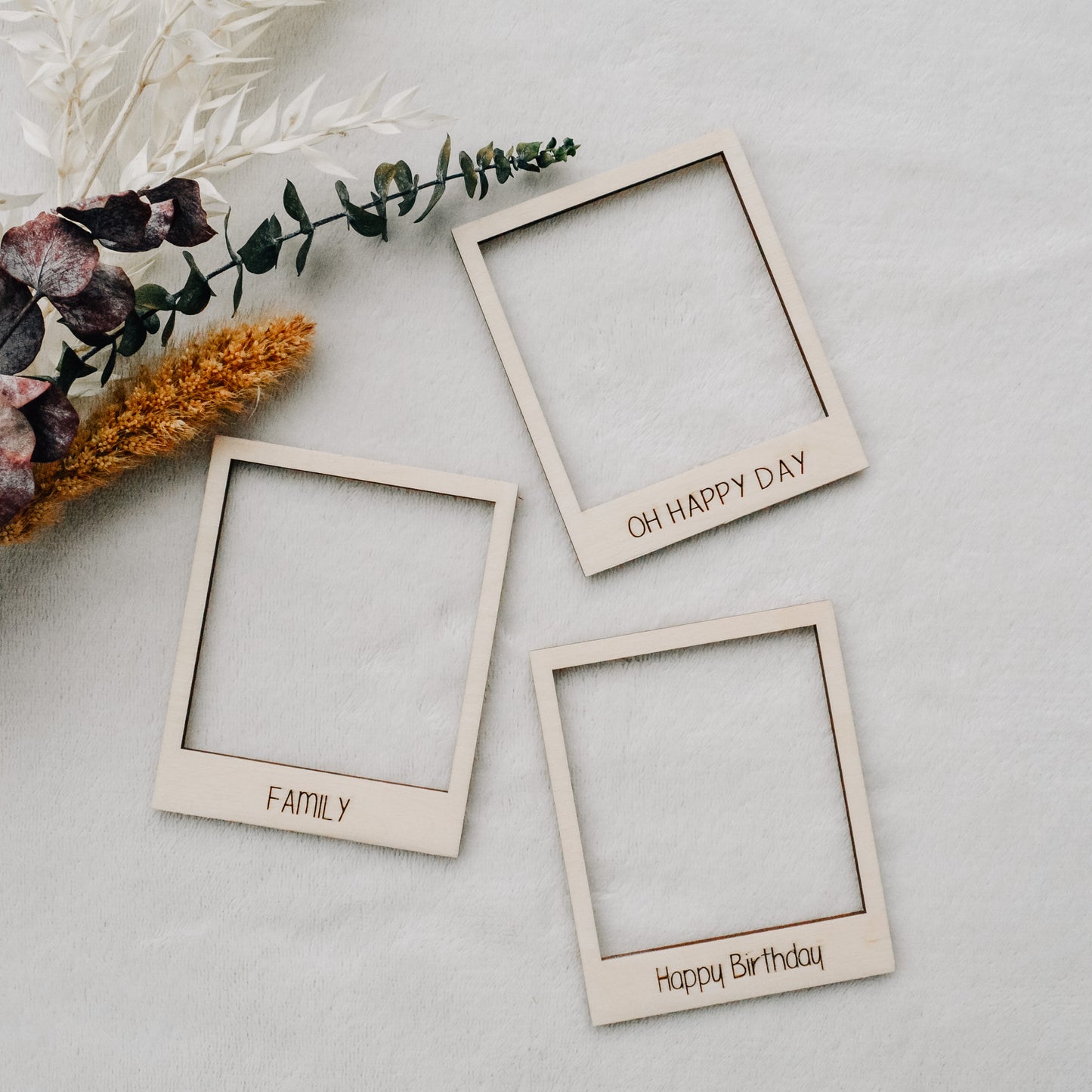 Polaroid Holzrahmen