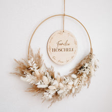 Lade das Bild in den Galerie-Viewer, Türkranz "Familie" inkl. Trockenblumen