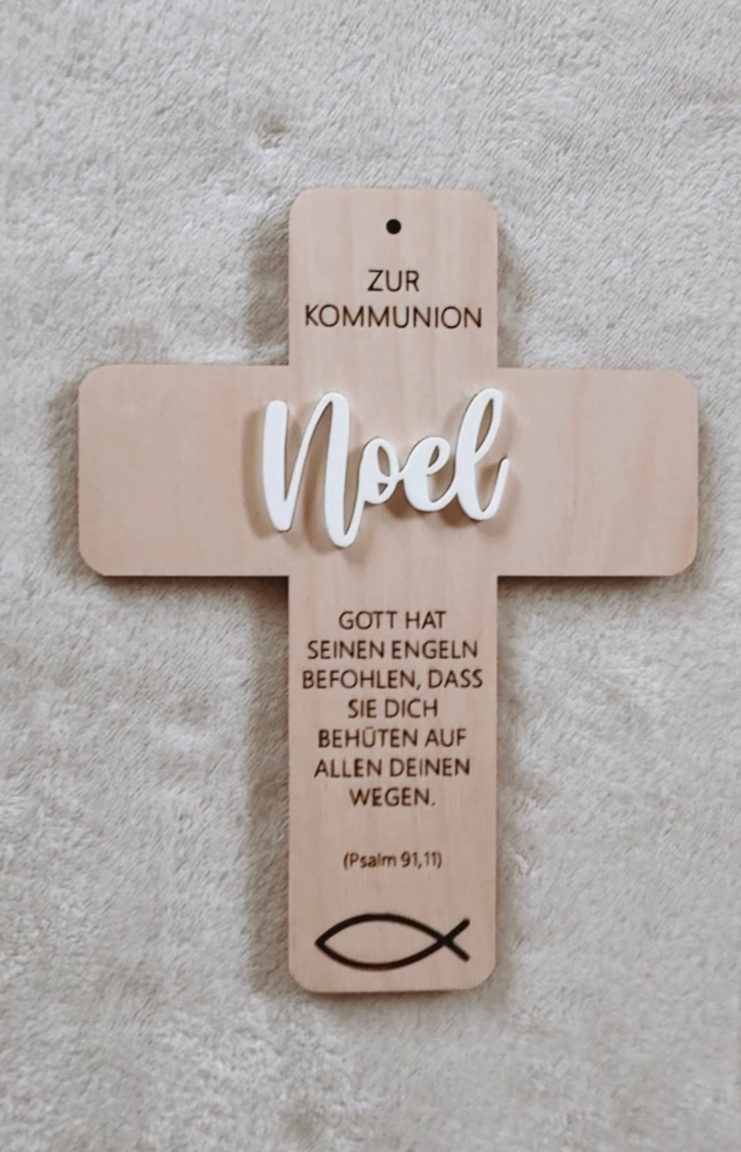 Holzkreuz Kommunion (personalisiert)