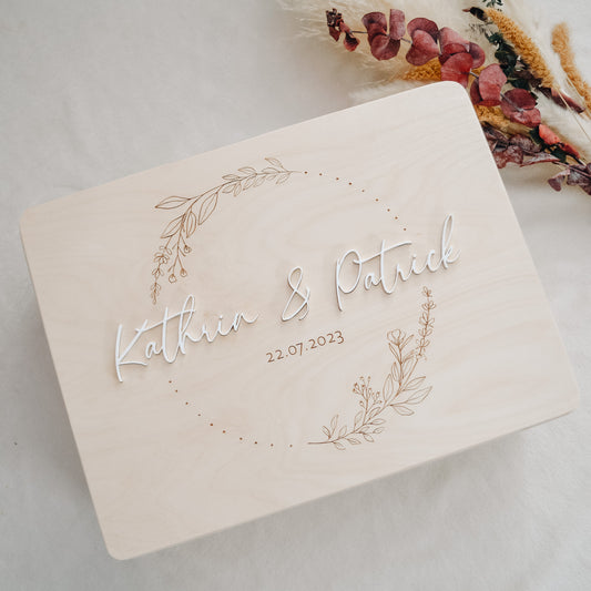 Erinnerungskiste Hochzeit (personalisiert)