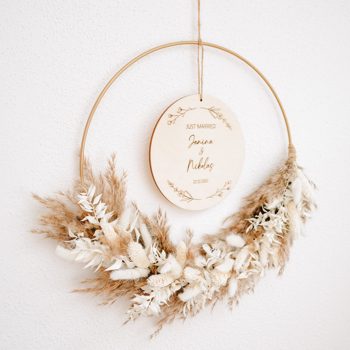 Türkranz "Hochzeit" inkl. Trockenblumen