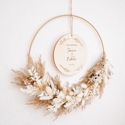 Türkranz "Hochzeit" inkl. Trockenblumen