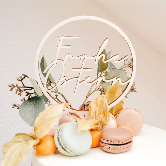 Cake Topper „Frohe Ostern“