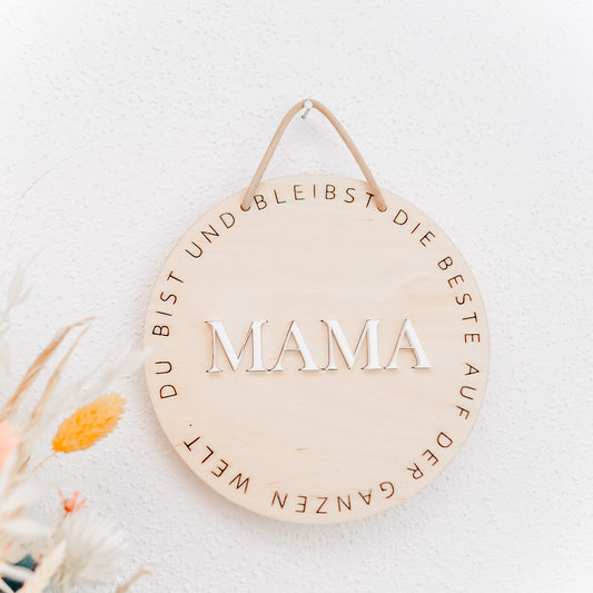 Holzschild "MAMA"