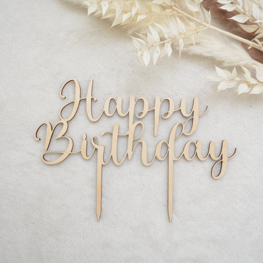 Cake Topper „Happy Birthday“
