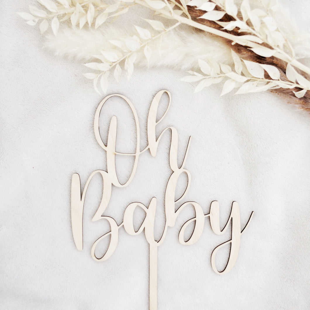Cake Topper „Oh Baby“