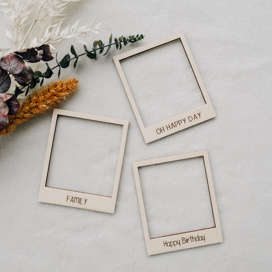 Polaroid Holzrahmen