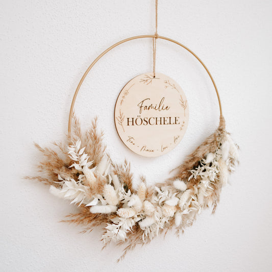 Türkranz "Familie" inkl. Trockenblumen